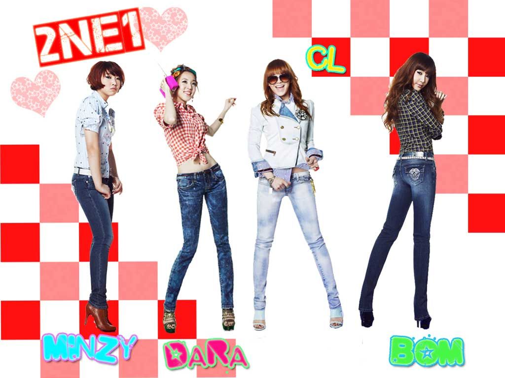 2NE1 Red BG Pictures, Images and Photos