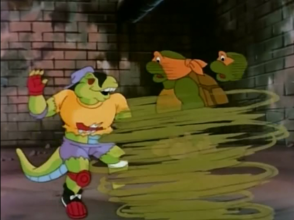 tmnt michelangelo meets mondo gecko