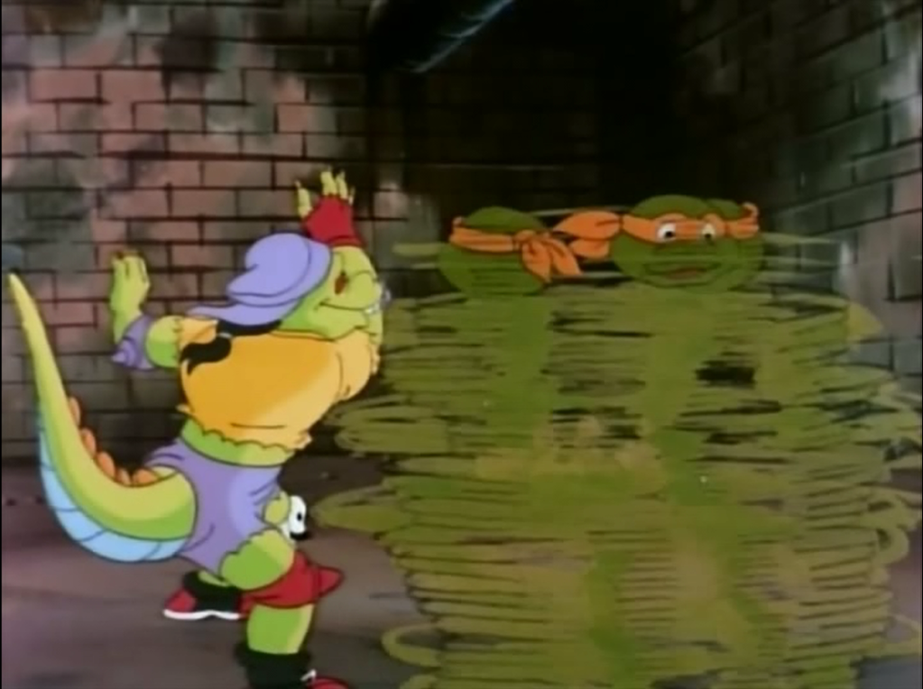 tmnt michelangelo meets mondo gecko
