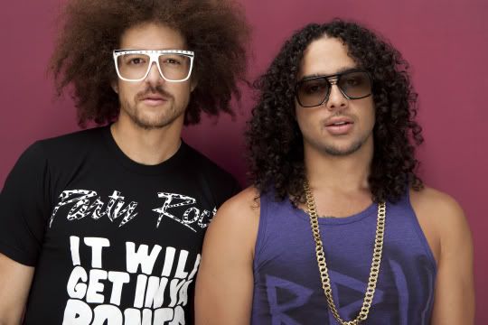 Redfoo y SkyBlu del grupo LMFAO . Fotos en lainformacion.com