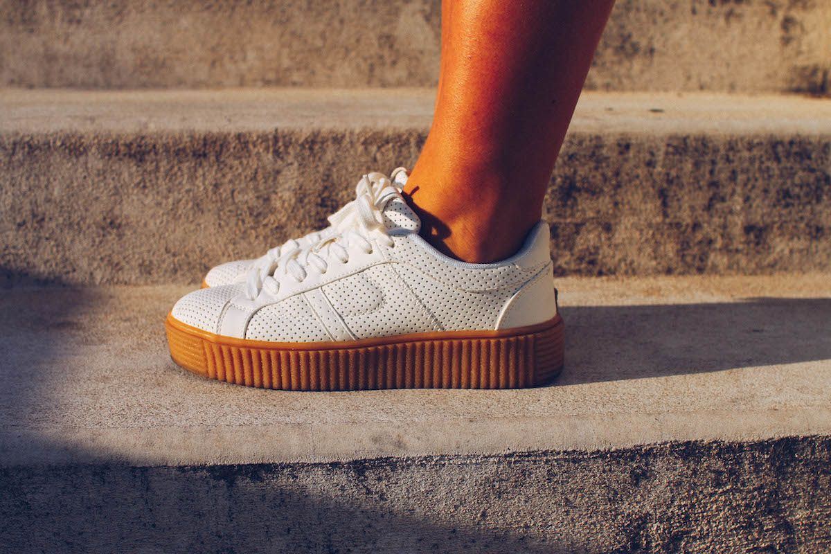 creepers blanche sneakers 