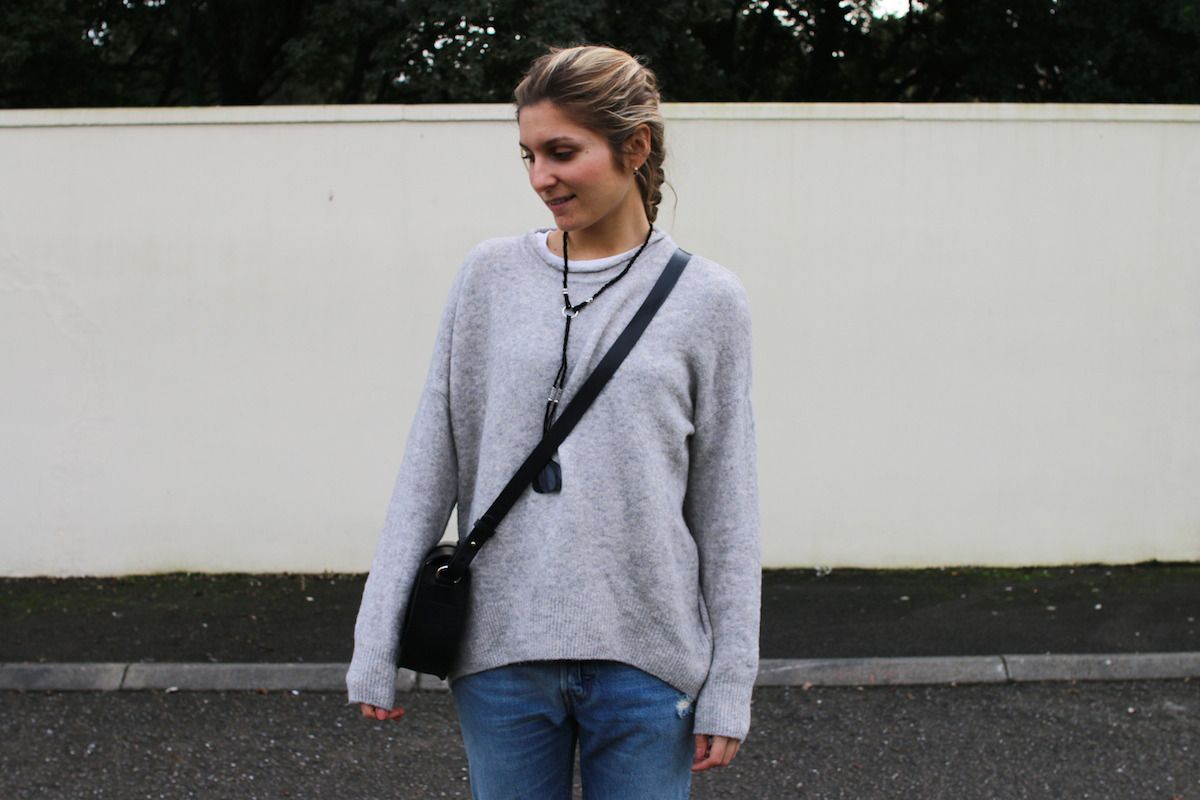 jeans mom levis gros pull 