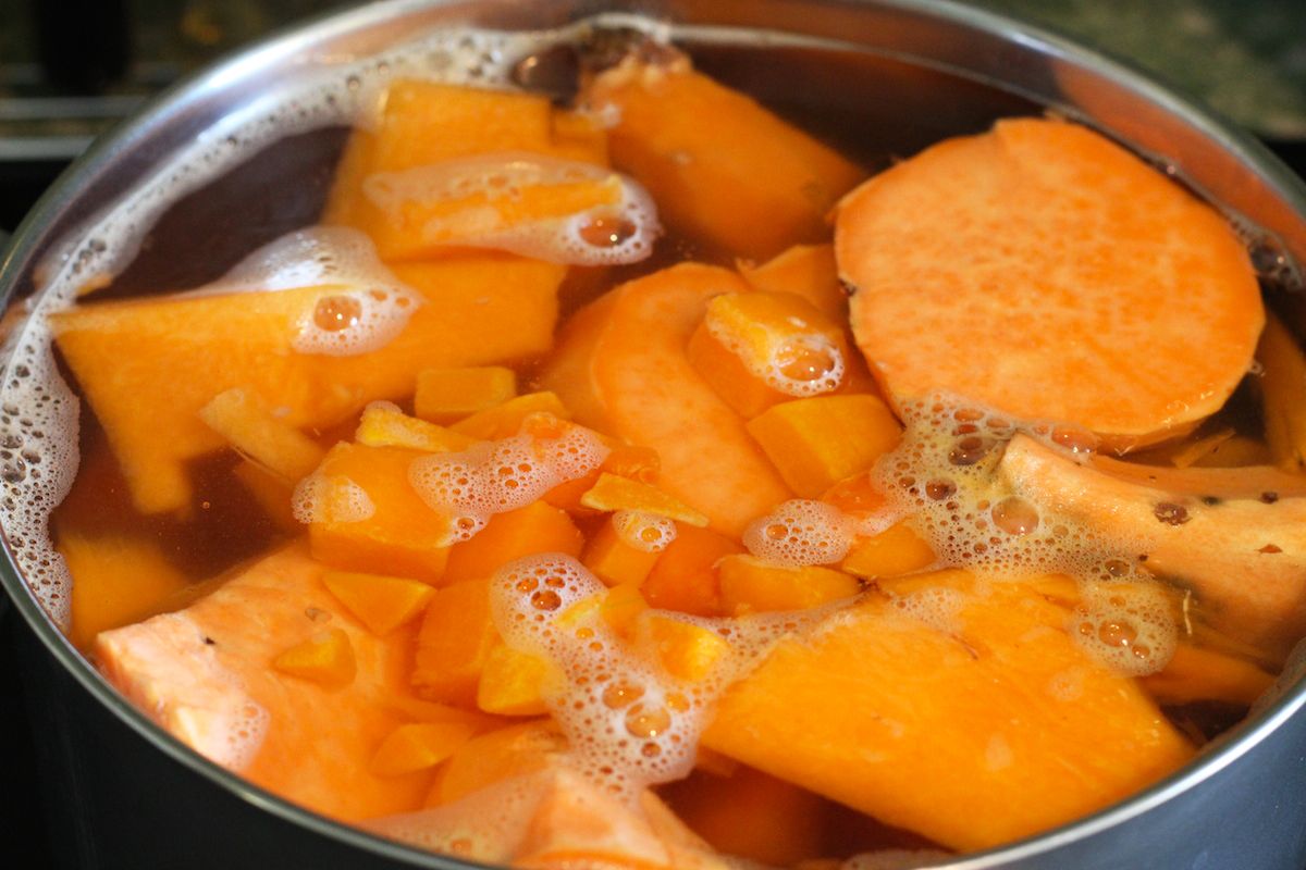 recette soupe originale patate douce carotte courge healthy