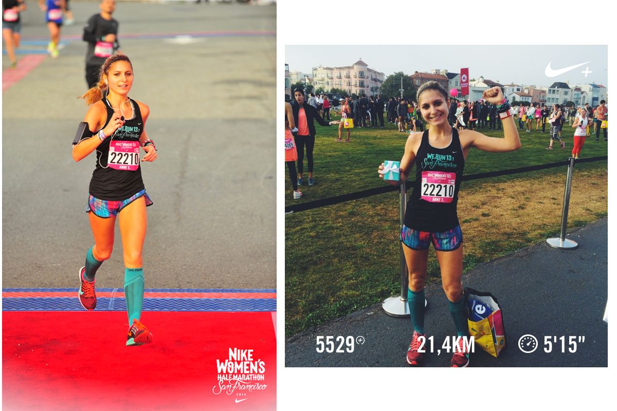 nike women half marathon semi-marathon  san francisco 2014 13.1 miles