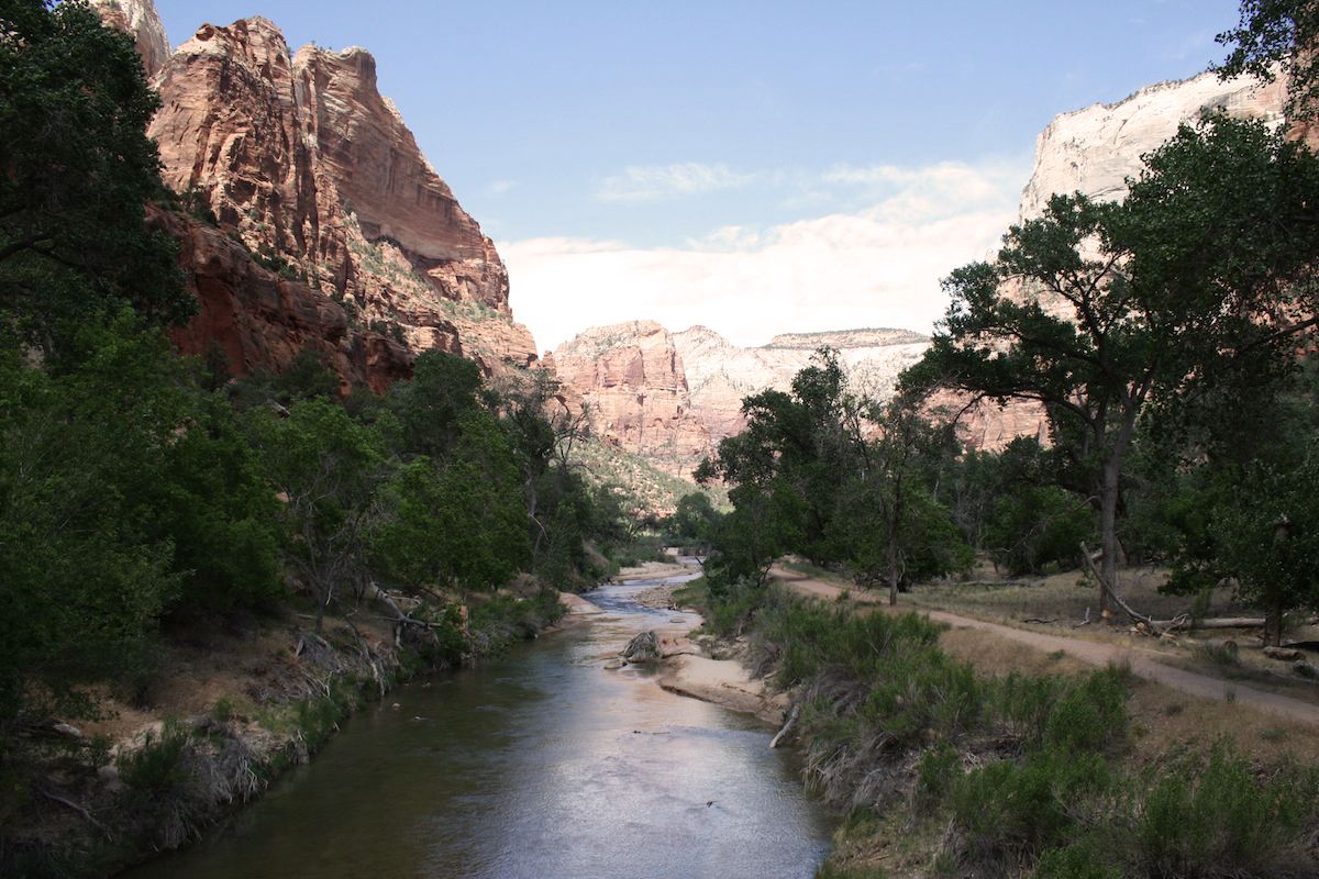 Zion Canyon water