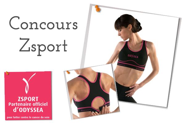 Zsport Brassière Sport Soutien-Gorge Femme Odyssea Course