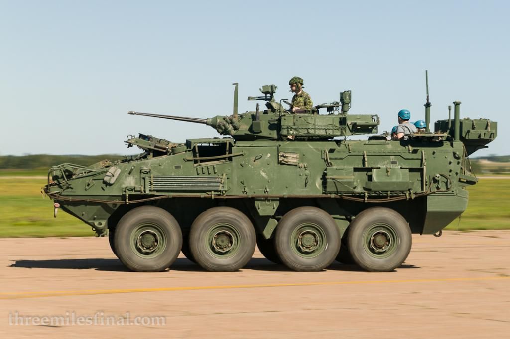 Rides on a LAV III were available to the public.