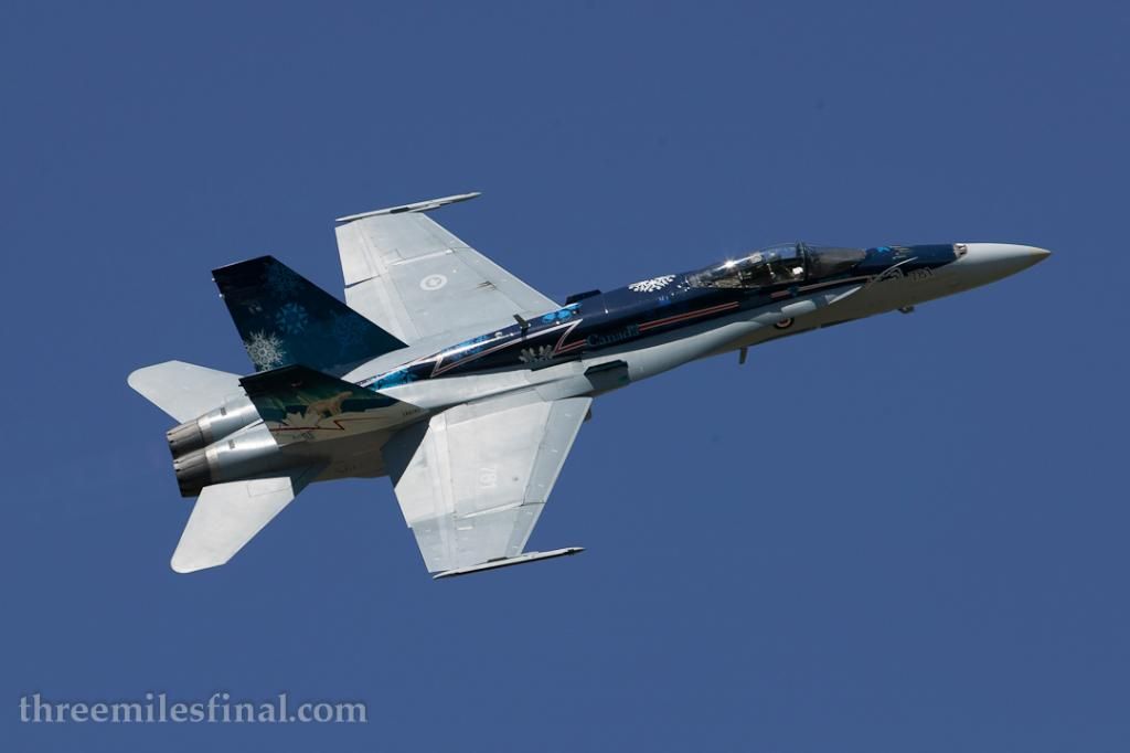 The Photo Pass from the RCAF CF-18 Demo Aircraft.