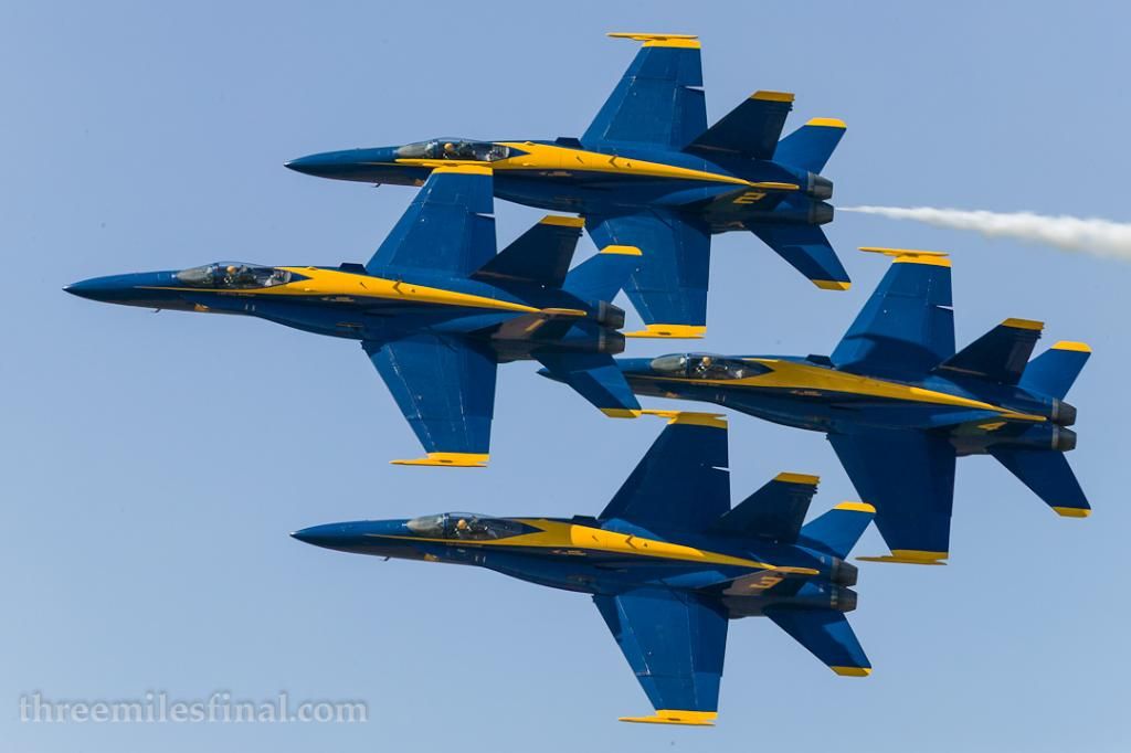 Blue Angels in their infamous Diamond Formation.