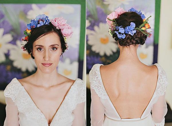 corona de flores para novias | tendencias de bodas magazine |
