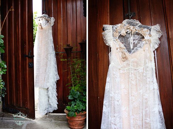 ana, una novia digna de la corte de napoleón con vestido de josep