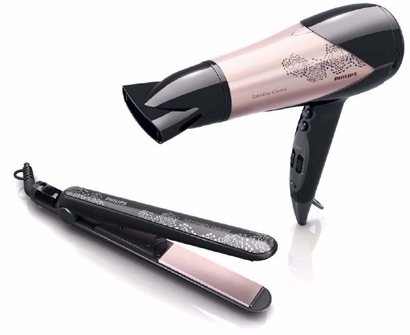 PHILIPS HP8298 HAIR DRYER & STRAIGHTENER SET KIT eBay