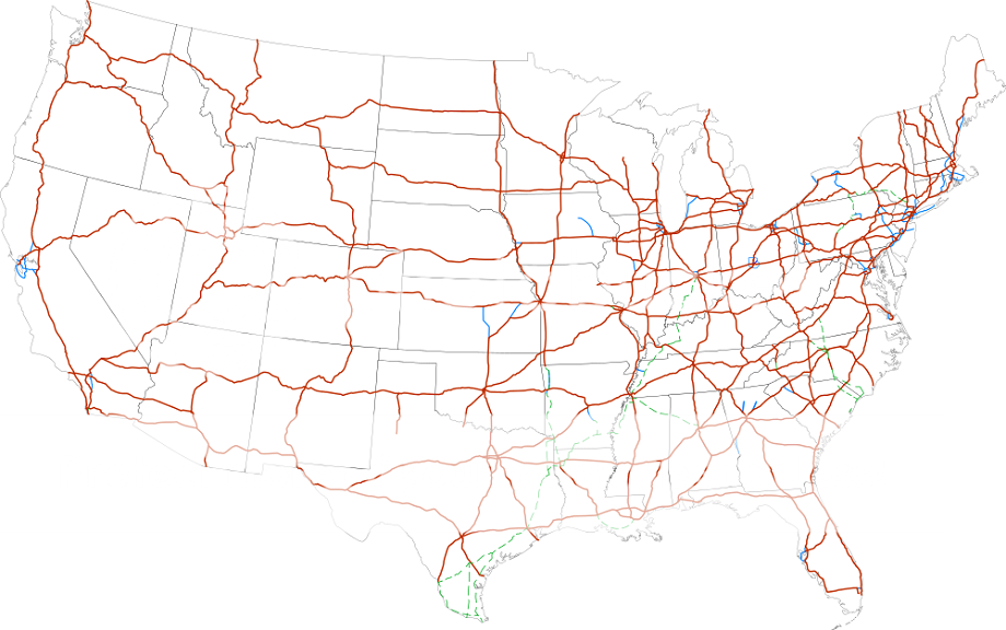 US Interstate Highways (picture click) Quiz - By darkgreen_orange