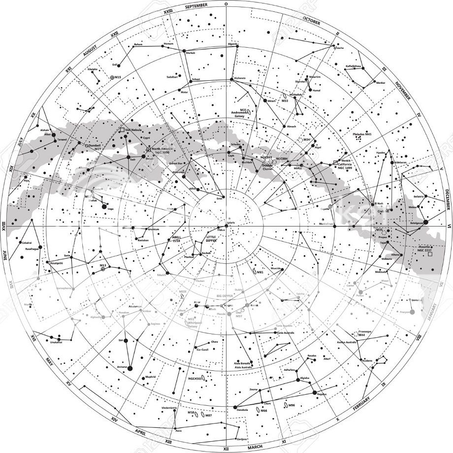 Northern Hemisphere Constellations (picture click) Quiz - By darkgreen ...