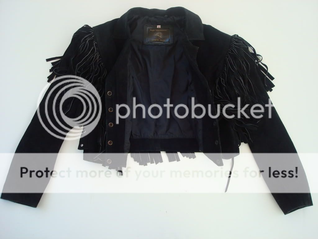 Vintage SUEDE FRINGE Short Jacket ~ Small ~ Western ~ STUNNING  