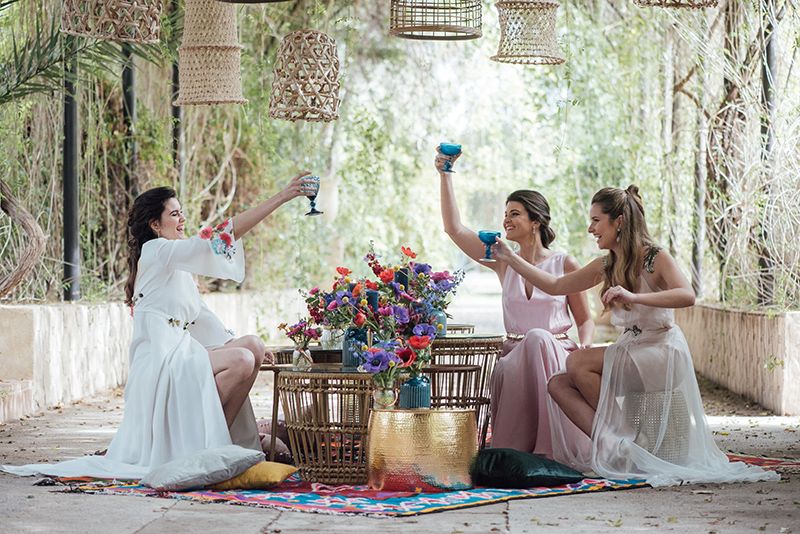 Inspiración: la novia y sus damas de honor