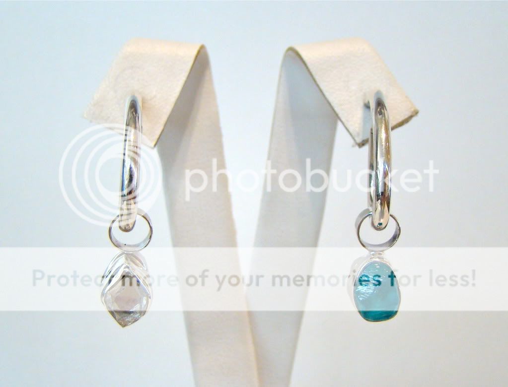 New LILLY BARRACK Apetite & Herkimer DIamond Earrings  