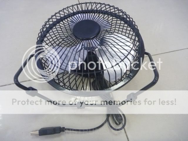 Mini Portable Super Mute PC USB Cooler Steel Desk Fan  